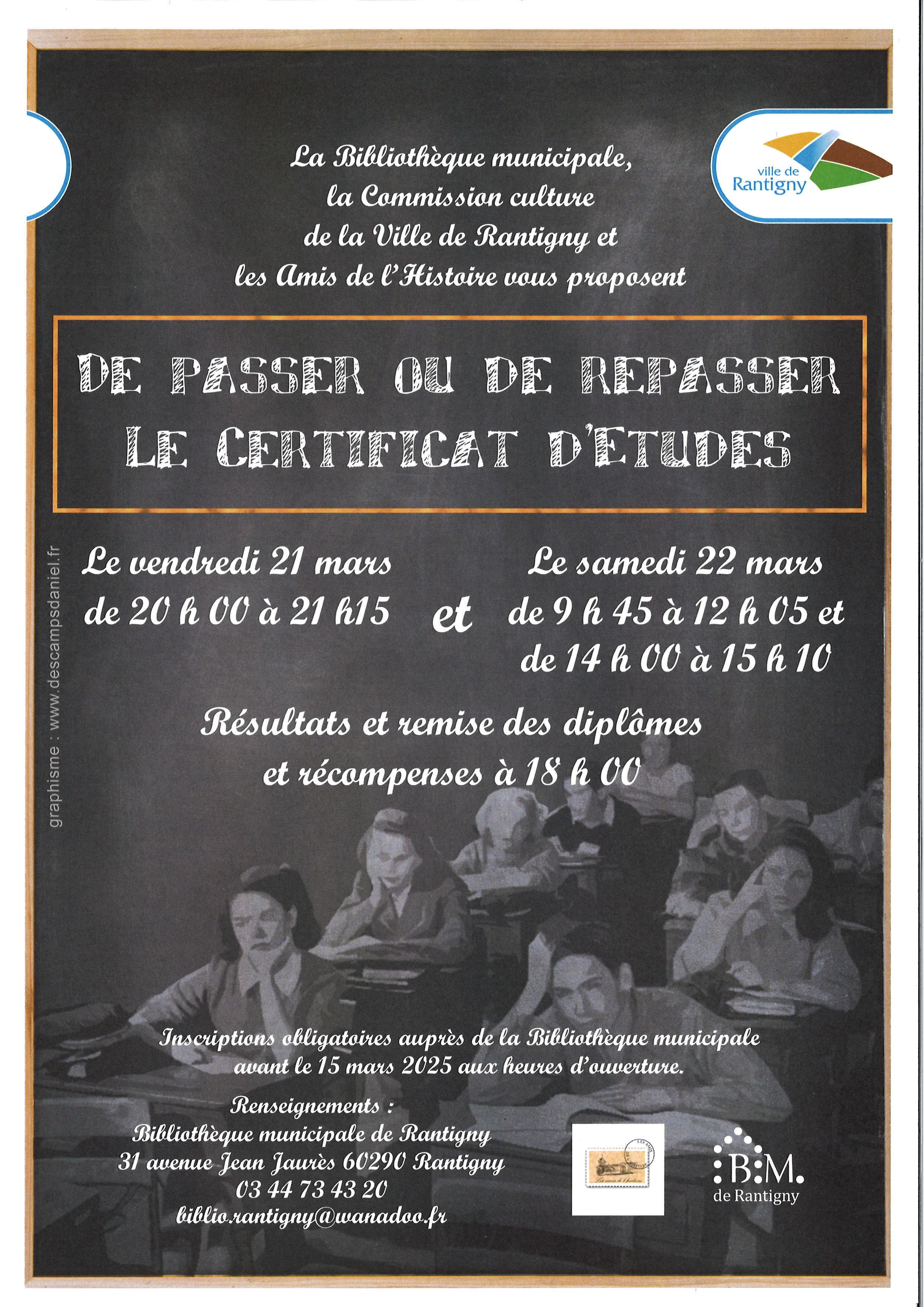 affiche certificat d'études