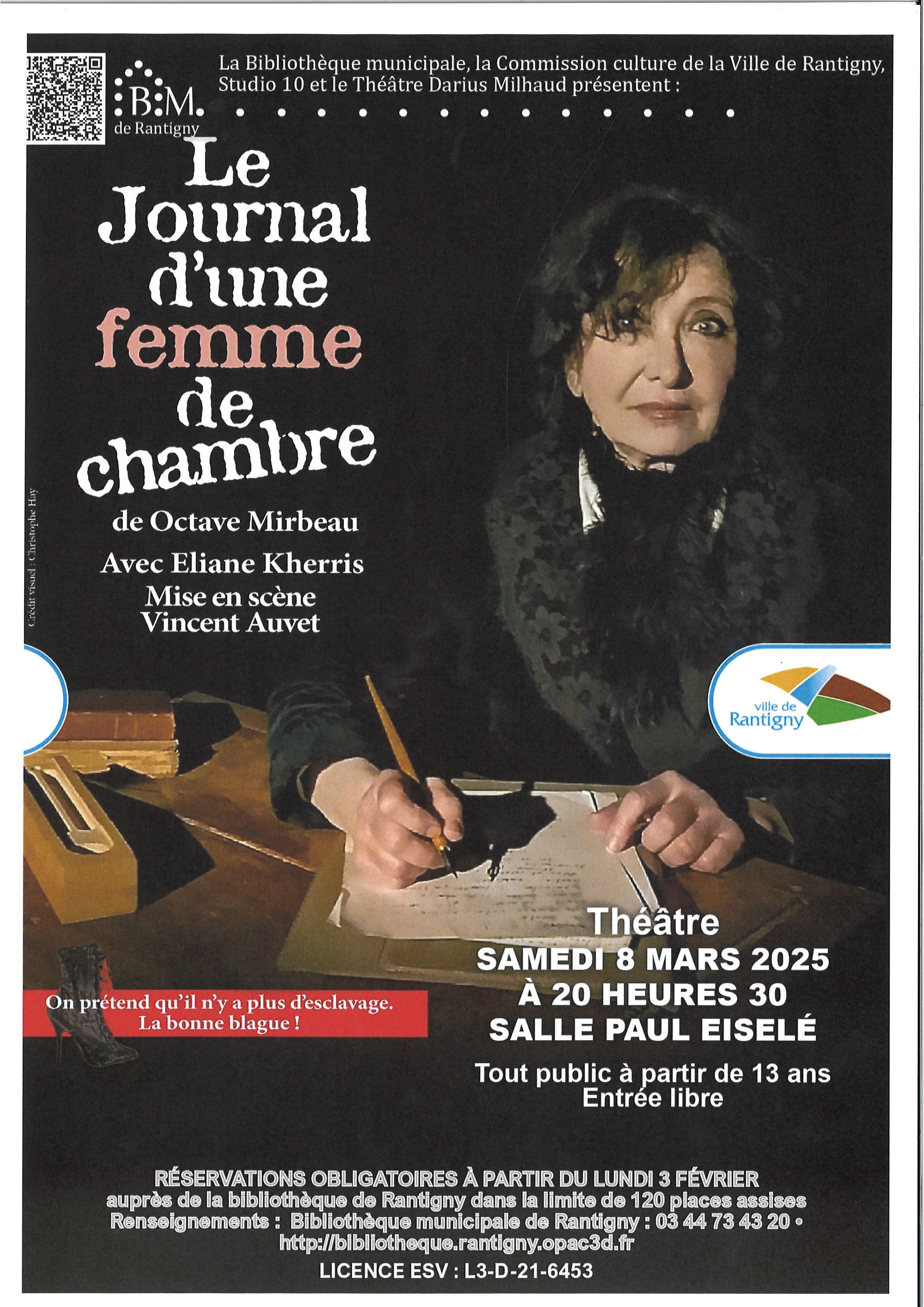 affiche le journal d'une femme de chambre