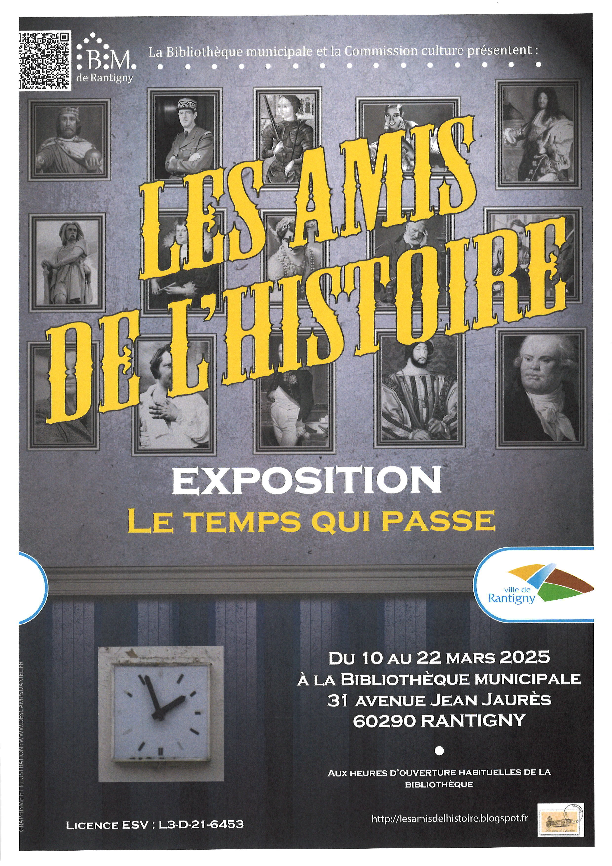 affiche les amis de l'histoire