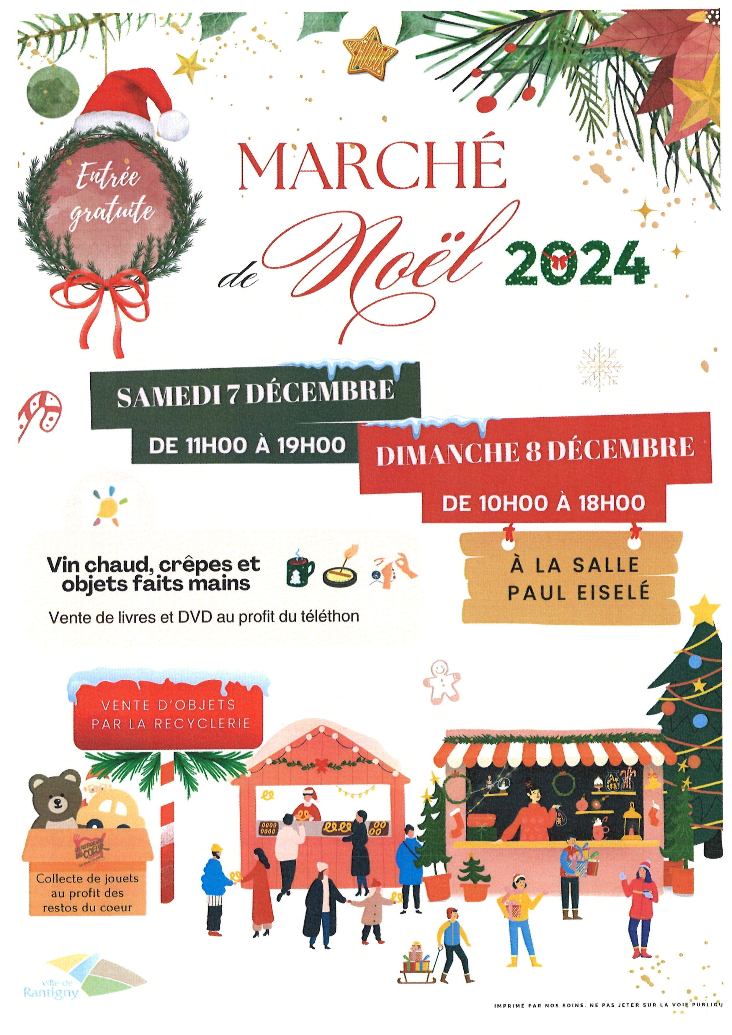 affiche marché de noel